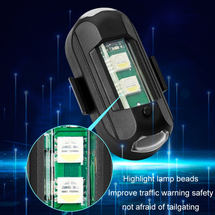 Vibration Remote Control Induction Motorcycle Wireless Strong Magnetic Warning Flash Light, 1 Light +1 RC, 2 Light +1 RC, 4 Light +1 RC