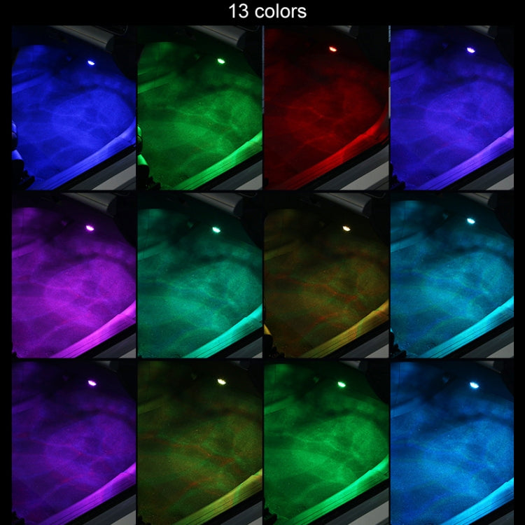 Car Modification Wireless Colorful Remote Control Atmosphere Light, 1 Light +1 RC, 2 Lights +1 RC, 4 Lights +1 RC, 8 Lights +1 RC