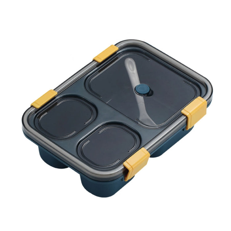 Sealed Compartment Microwave Plastic Lunch Box Portable Student Lunch Plate, 850ml (Blue), 850ml (Green), 850ml (Red), 1.3L (Blue), 1.3L (Red), 1.3L (Green)