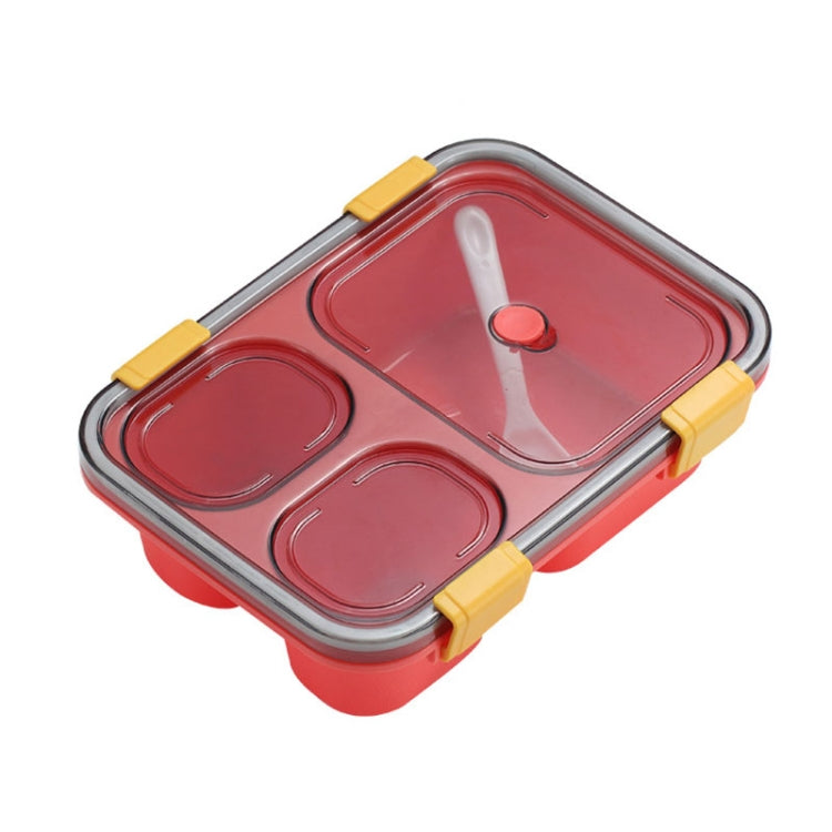 Sealed Compartment Microwave Plastic Lunch Box Portable Student Lunch Plate, 850ml (Blue), 850ml (Green), 850ml (Red), 1.3L (Blue), 1.3L (Red), 1.3L (Green)