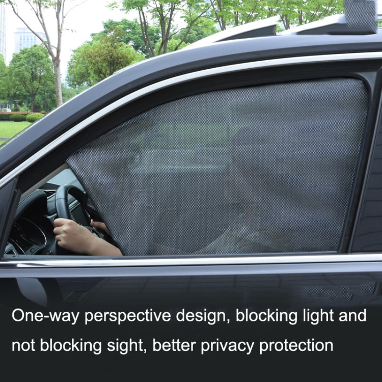 Car Sunshade Magnetic Iron Reflective Mesh Gauze Sunscreen Heat Insulation Sunshade Baffle, Front Window Driving, Front Window Co-driving, Rear Window Square