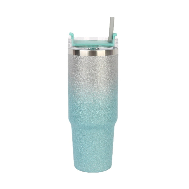 Glitter Insulation Coffee Cup Double Layer Ice Cup Stainless Steel Car Cup With Straw, 20oz, 30oz