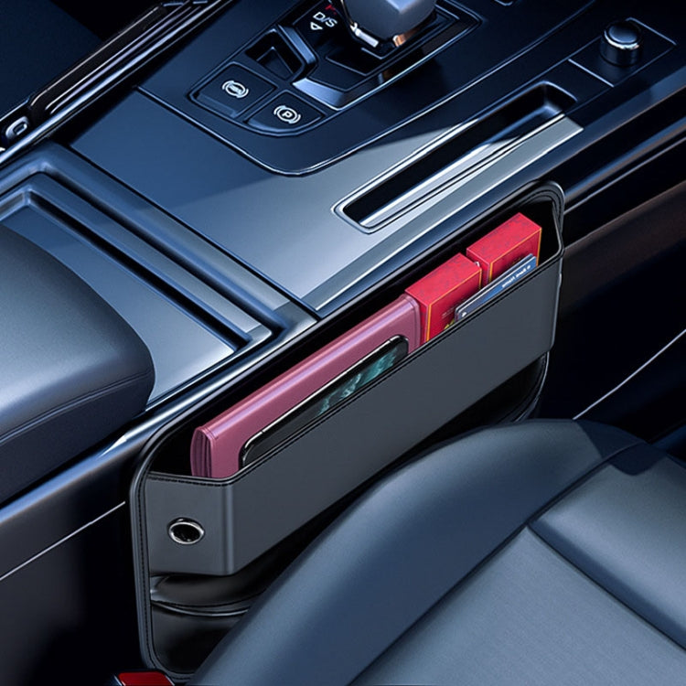 Car Large-capacity Gap Storage Box Car Extended Storage Bag, Black)