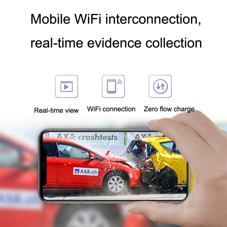 Hidden Driving Recorder WiFi Phone Connecting Car Parking Monitoring 1080P HD Recorder