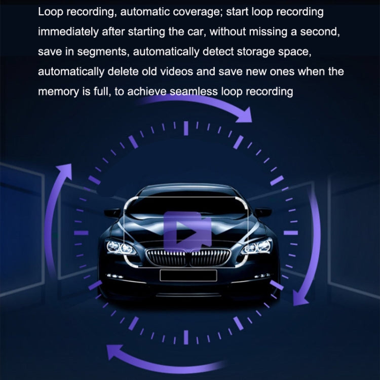 Hidden Driving Recorder WiFi Phone Connecting Car Parking Monitoring 1080P HD Recorder