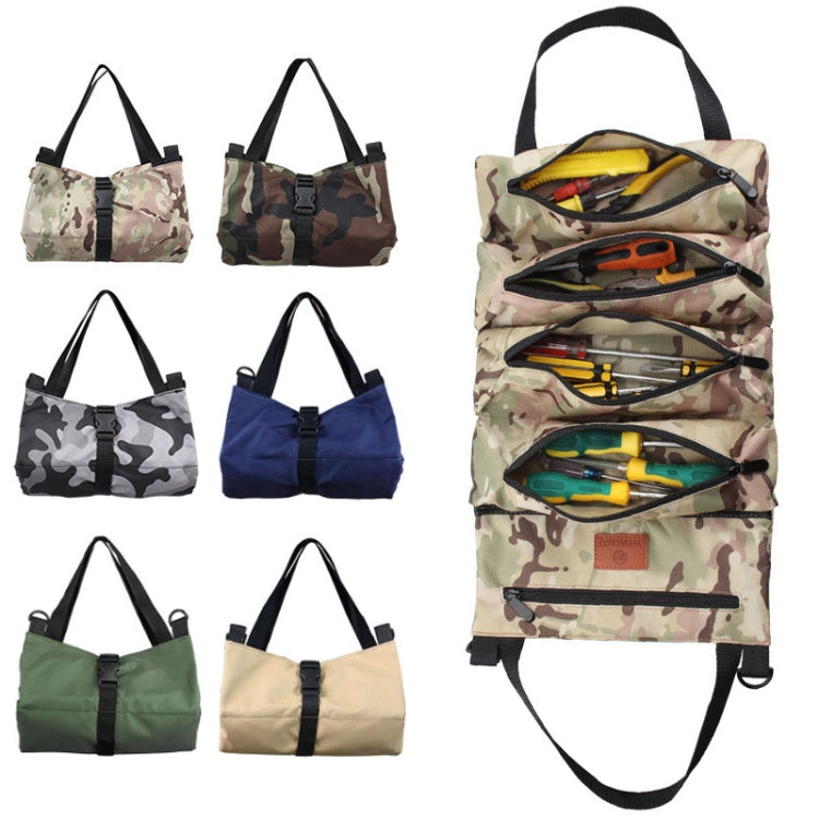 WESSLECO Oxford Cloth Electrical Hardware Hanging Tool Storage Bag, CP Camouflage, Jungle Camouflage, Camouflage Gray, Blue, Green, Khaki