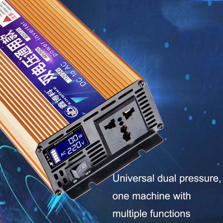 XINBOKE Universal Positive Wave Car Inverter Home Solar Inverter, 12V/24V 1500W To 220V 700W, 48V/60V 1500W To 220V 700W, 60V/72V 1500W To 220V 700W, 12V/24V 3000W To 220V 1200W, 48V/60V 3000W To 220V 1200W, 60V/72V 3000W To 220V 1200W