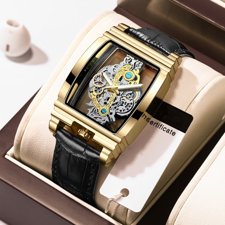 BINBOND B5011 Gear Hollow Outdoor Waterproof Luminous Men Business Watches