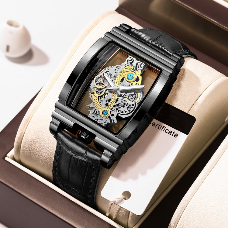 BINBOND B5011 Gear Hollow Outdoor Waterproof Luminous Men Business Watches