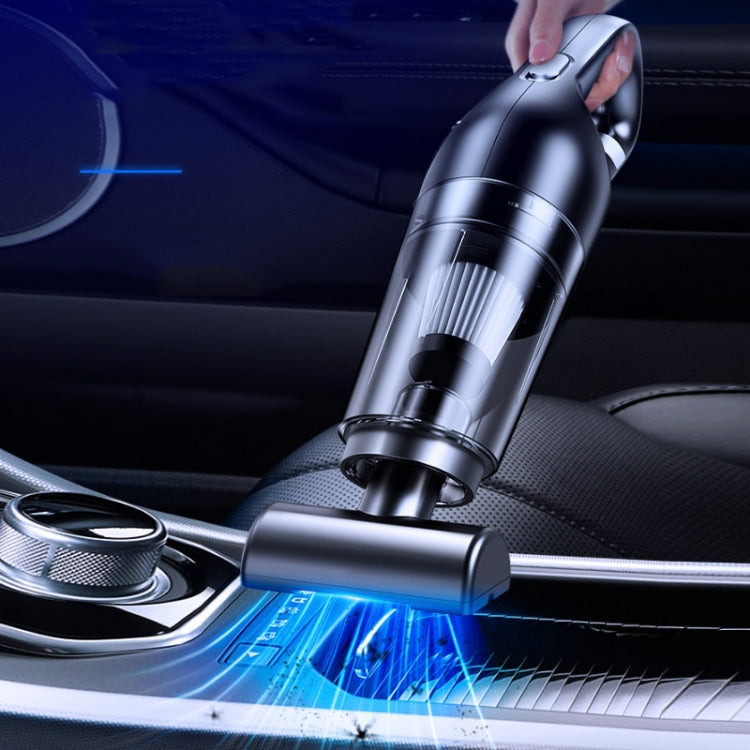 Car Wireless Charging High Power Handheld Vacuum Cleaner, Black Standard, Black Upgrade, Black Luxury