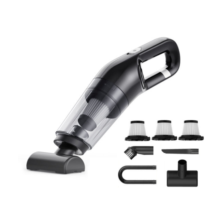 Car Wireless Charging High Power Handheld Vacuum Cleaner, Black Standard, Black Upgrade, Black Luxury