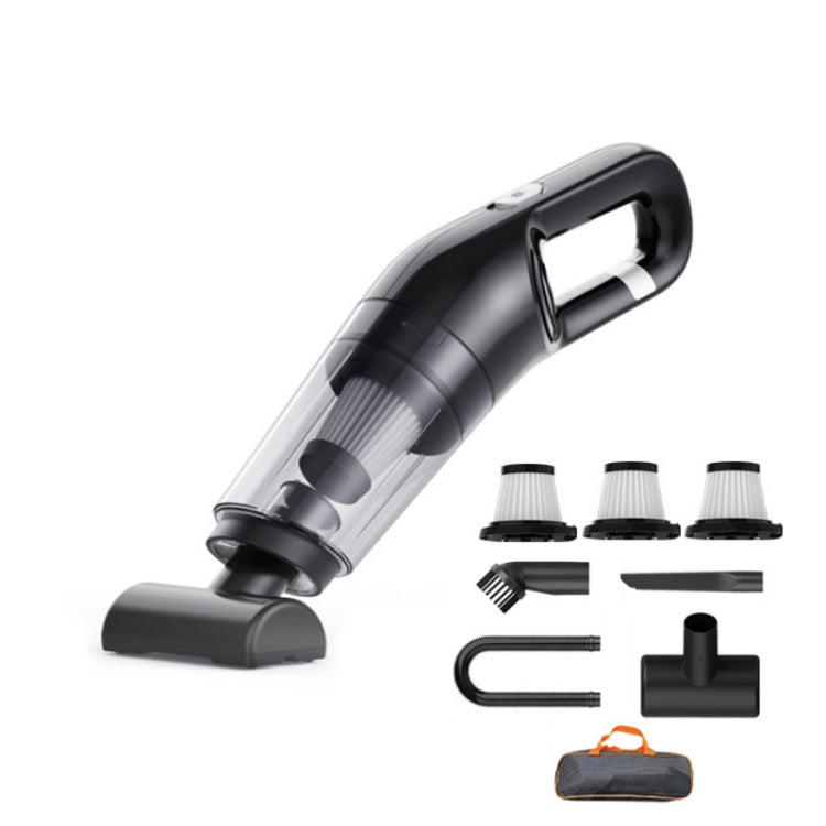 Car Wireless Charging High Power Handheld Vacuum Cleaner, Black Standard, Black Upgrade, Black Luxury