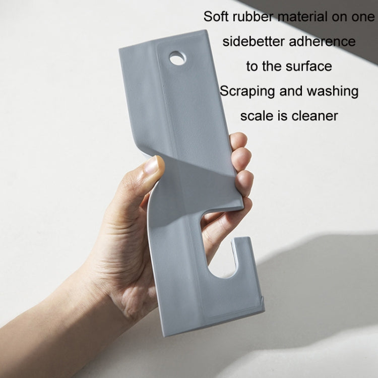 Bathroom Mirror Glass Silicone Wiper Cleaning Tools, White, Grey