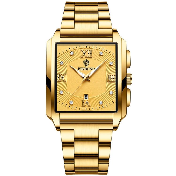 BINBOND B4143 Rectangular Outdoor Men Waterproof Quartz Watches