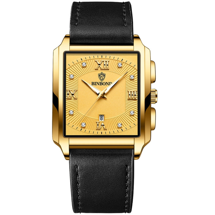 BINBOND B4143 Rectangular Outdoor Men Waterproof Quartz Watches