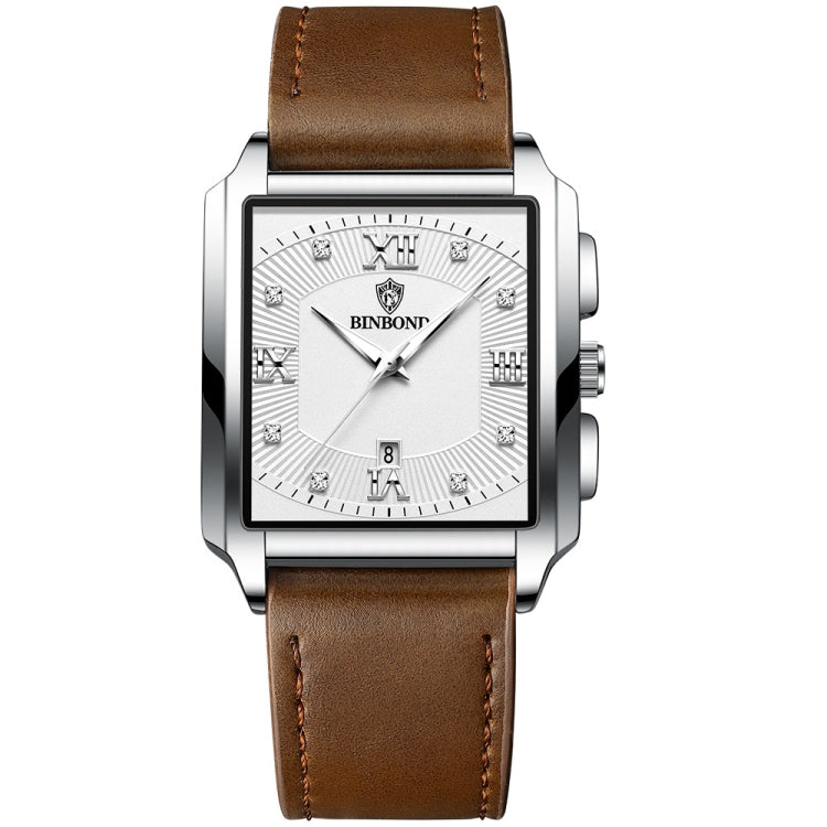 BINBOND B4143 Rectangular Outdoor Men Waterproof Quartz Watches
