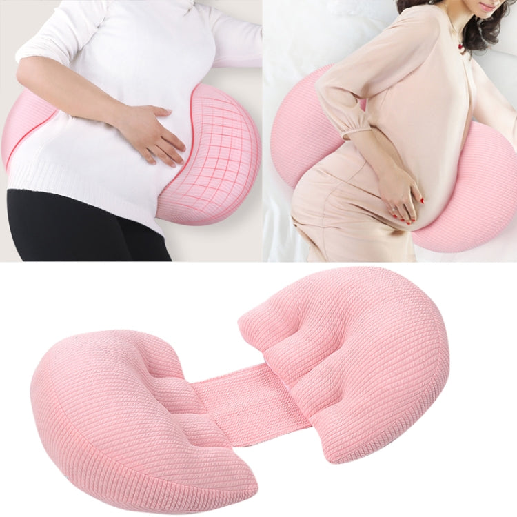 Pregnant Waist Support Cotton Pillow Side Sleepers Cushion Removable and Washable Abdomen Pillow, Pink, Green, Gray