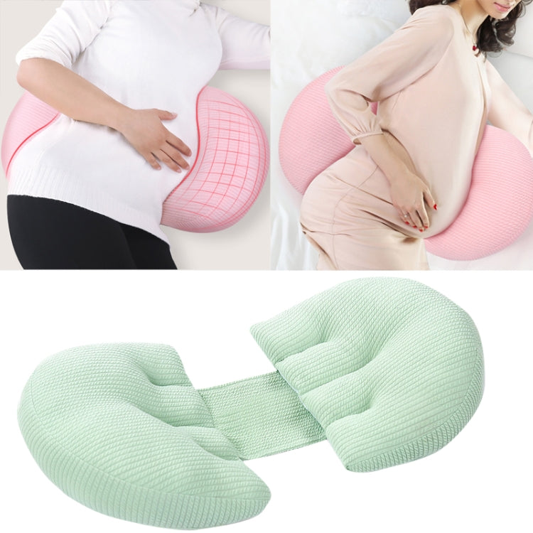 Pregnant Waist Support Cotton Pillow Side Sleepers Cushion Removable and Washable Abdomen Pillow, Pink, Green, Gray
