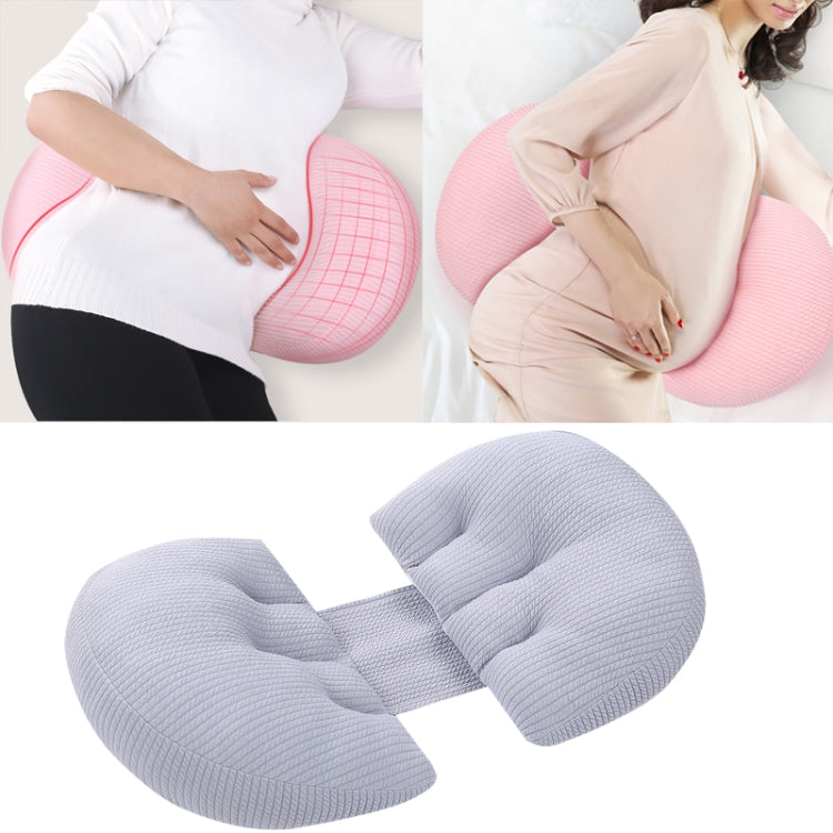 Pregnant Waist Support Cotton Pillow Side Sleepers Cushion Removable and Washable Abdomen Pillow, Pink, Green, Gray