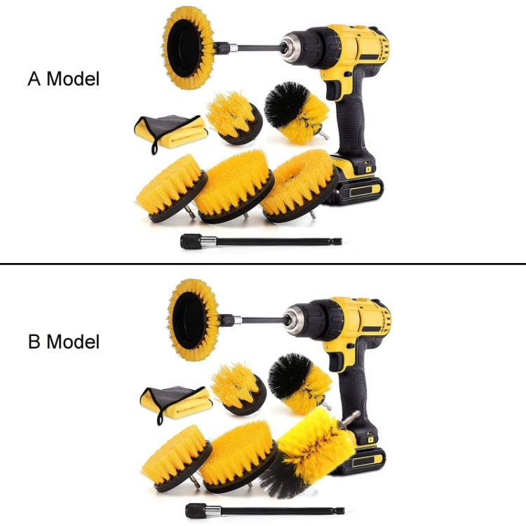 8 In 1 Electric Drill Crevice Cleaning Brush Car Wash Tool Set, 8 In 1 (A Model), 8 In 1 (B Model)