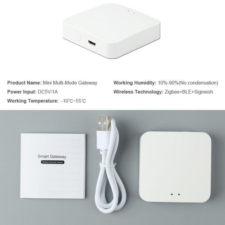 Tuya Intelligent Wireless Gateway Bluetooth Mesh+Zigbee Multimode Network Remote Control Full House Smart Device, Wireless Gateway