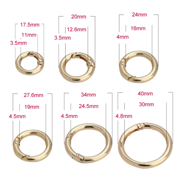 20pcs Zinc Alloy Spring Ring Metal Open Bag Webbing Keychain, 3 Points Silver, 4 Points Silver, 6 Points Light Gold, 4 Points Light Gold, 6 Points Black, Inch 2 Black, 6 Points Silver, 3 Points Light Gold, 1 inch Light Gold, 3 Point Black, 1 inch Black...