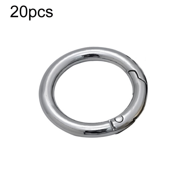 20pcs Zinc Alloy Spring Ring Metal Open Bag Webbing Keychain, 3 Points Silver, 4 Points Silver, 6 Points Light Gold, 4 Points Light Gold, 6 Points Black, Inch 2 Black, 6 Points Silver, 3 Points Light Gold, 1 inch Light Gold, 3 Point Black, 1 inch Black...