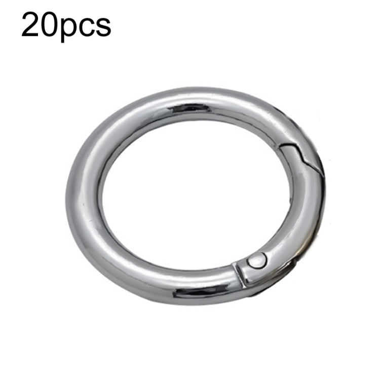 20pcs Zinc Alloy Spring Ring Metal Open Bag Webbing Keychain, 3 Points Silver, 4 Points Silver, 6 Points Light Gold, 4 Points Light Gold, 6 Points Black, Inch 2 Black, 6 Points Silver, 3 Points Light Gold, 1 inch Light Gold, 3 Point Black, 1 inch Black...