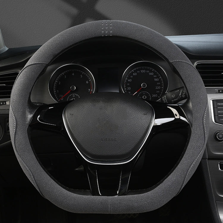 Turned Fur D Type Steering Wheel Cover, Turned Fur Black Red, Turned Fur Black Gray, Turned Fur Black Blue, Turned Fur Gray, Turned Fur Carbon Gray