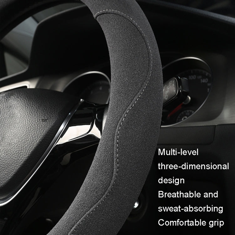 Turned Fur D Type Steering Wheel Cover, Turned Fur Black Red, Turned Fur Black Gray, Turned Fur Black Blue, Turned Fur Gray, Turned Fur Carbon Gray