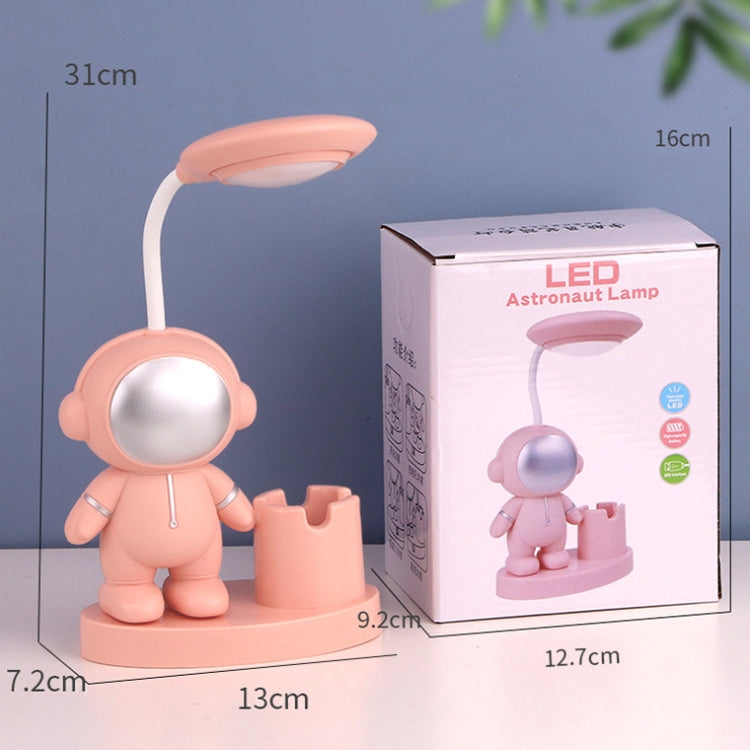 T509 Astronaut Pen Holder Desk Lamp with Pencil Sharpener Function, T509 White, T509 Pink, T509 Blue