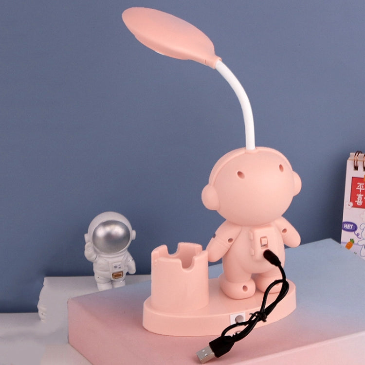T509 Astronaut Pen Holder Desk Lamp with Pencil Sharpener Function, T509 White, T509 Pink, T509 Blue