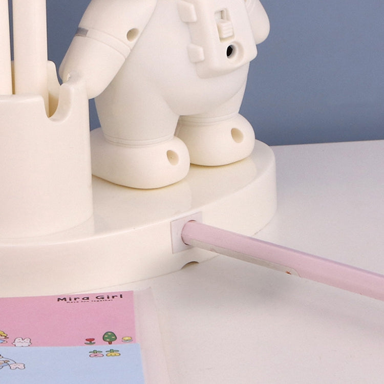 T509 Astronaut Pen Holder Desk Lamp with Pencil Sharpener Function, T509 White, T509 Pink, T509 Blue