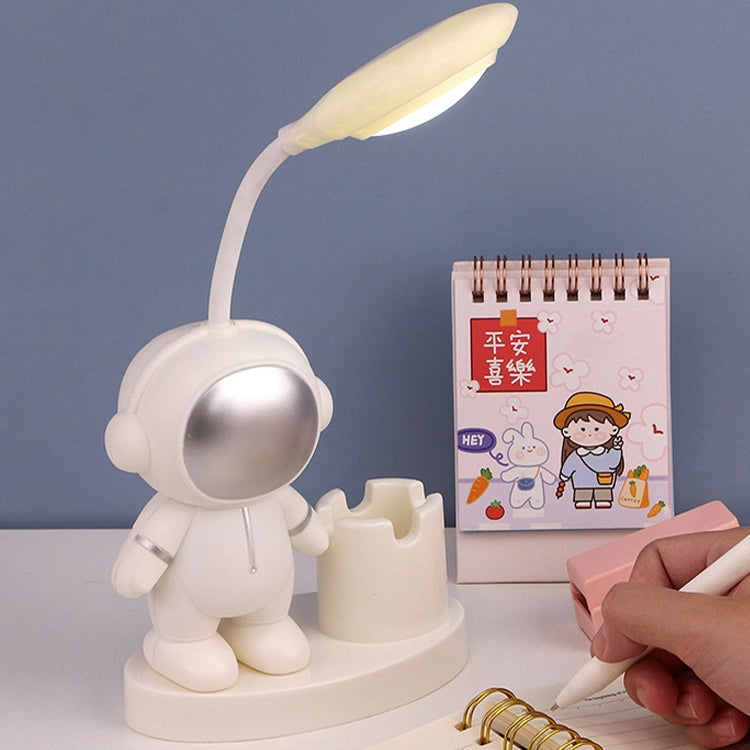 T509 Astronaut Pen Holder Desk Lamp with Pencil Sharpener Function, T509 White, T509 Pink, T509 Blue