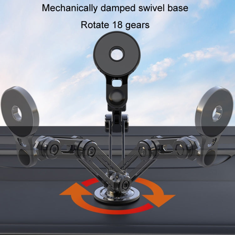 Car Desktop Folding Magnetic Suction Stretch Live Mobile Phone Holder, 1210