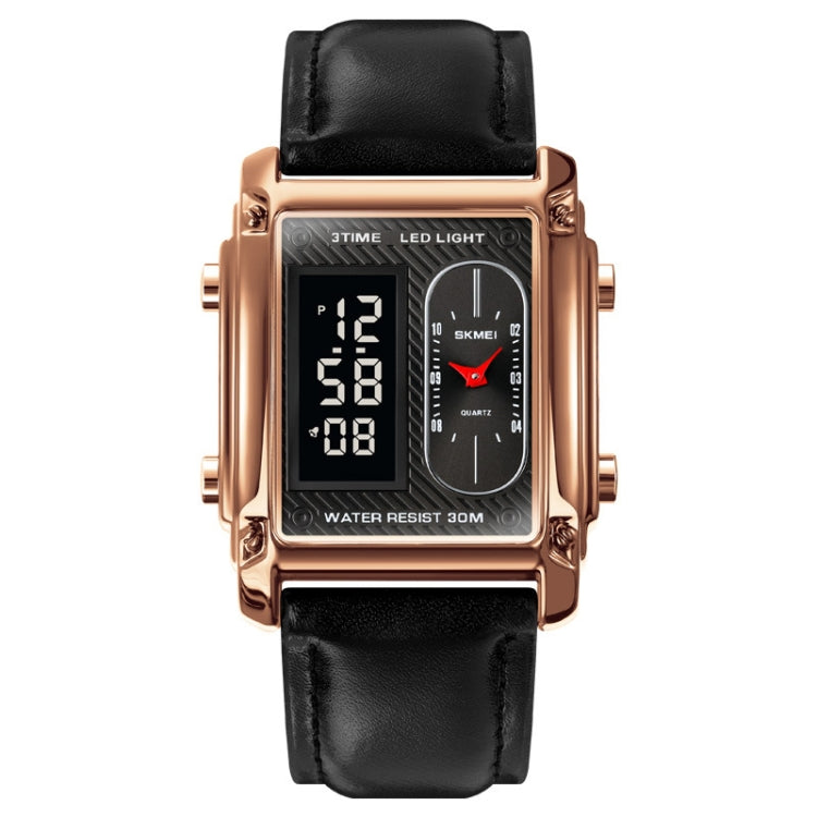 SKMEI 1868 Square Double Display Waterproof Men Watch, Style: