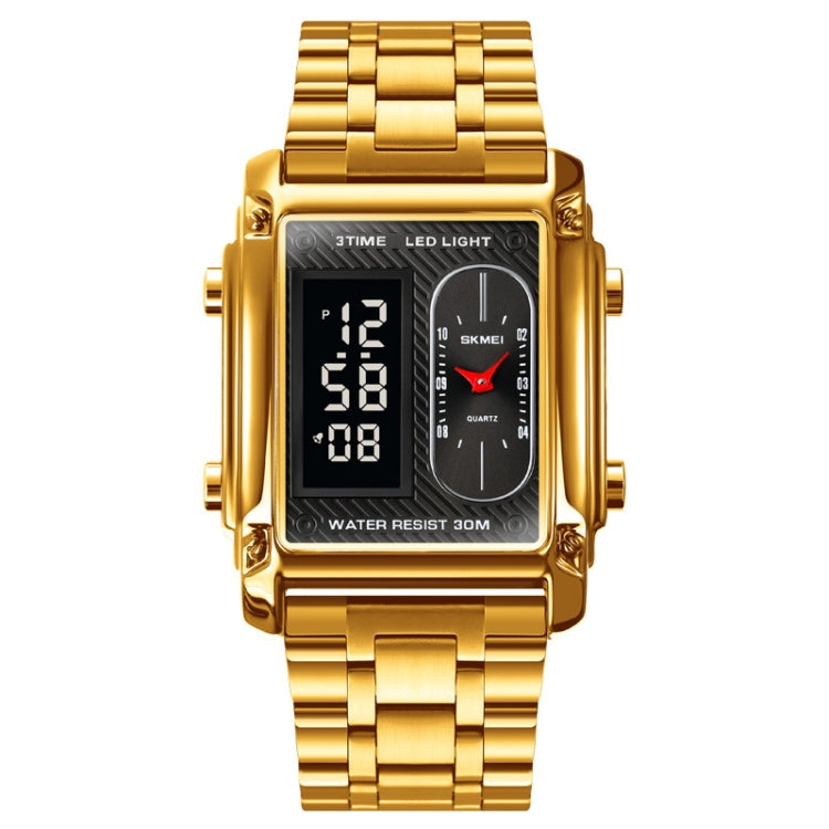 SKMEI 1868 Square Double Display Waterproof Men Watch, Style: