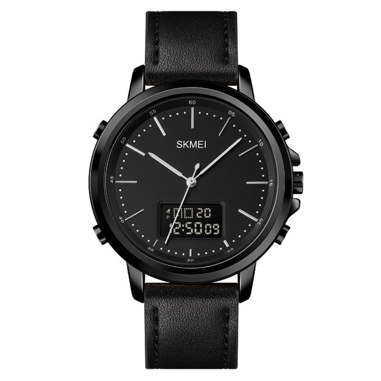 SKMEI 1652 Dual Movement Sports Leather Alloy Male Watch