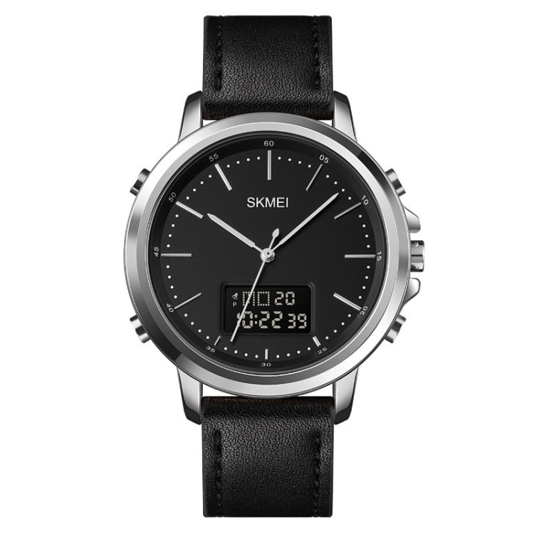 SKMEI 1652 Dual Movement Sports Leather Alloy Male Watch