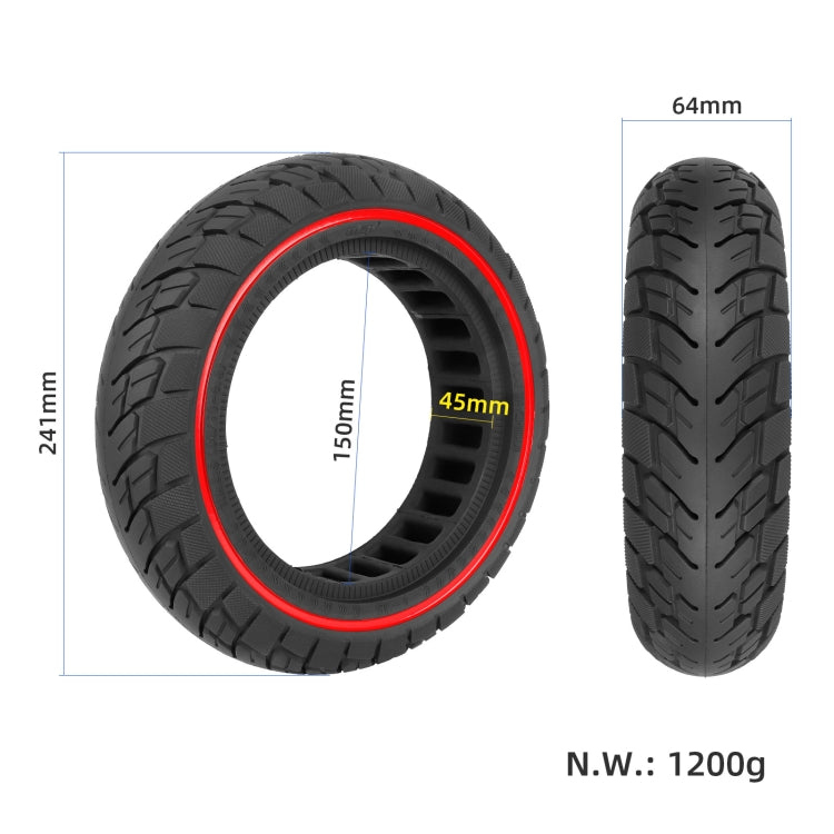 For Ninebot Max G30 10 X 2.5 Inch (60/70-6.5) Scooter Solid Rubber Tire