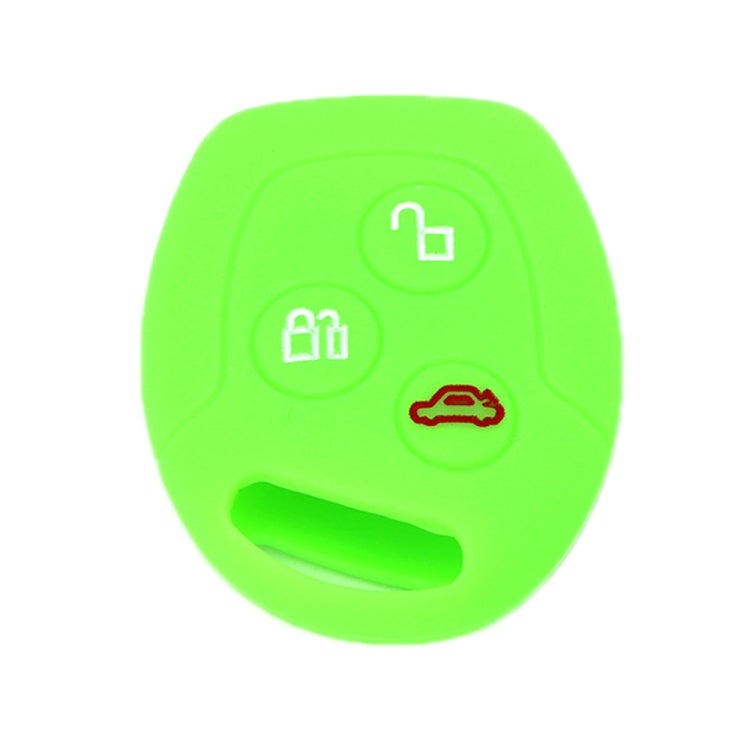 For Ford Transit/Focus 2pcs 3-Button Silicone Key Protector, Rose Red, Pink, Orange, Sea ??Blue, Sky Blue, New Green