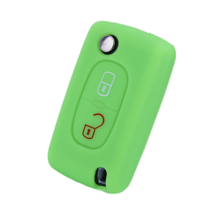 2pcs Car Key Cover for Peugeot 206/2074008/3008 Citroen Sega/Triumph/C5, Black, Red, Pink, Rose Red, Blue, Sea Blue, Orange, Apple Green, New Green, White Gray, Luminous Green, Luminous Blue, Yellow, Blue Gray