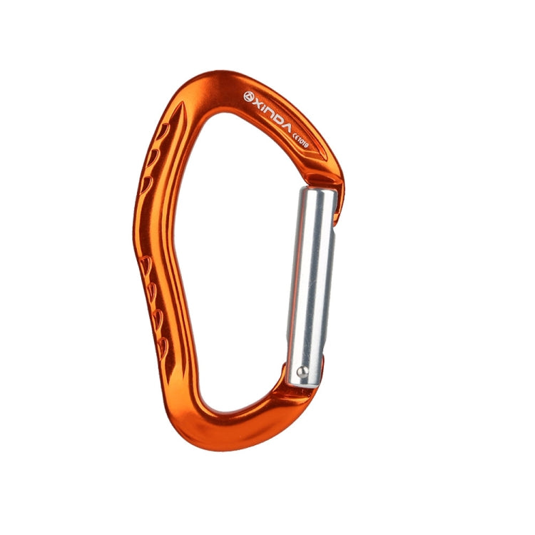 XINDA 22KN Rock Climbing Straight Quickdraw Spring-loaded Gate Buckle Aluminum Carabiner