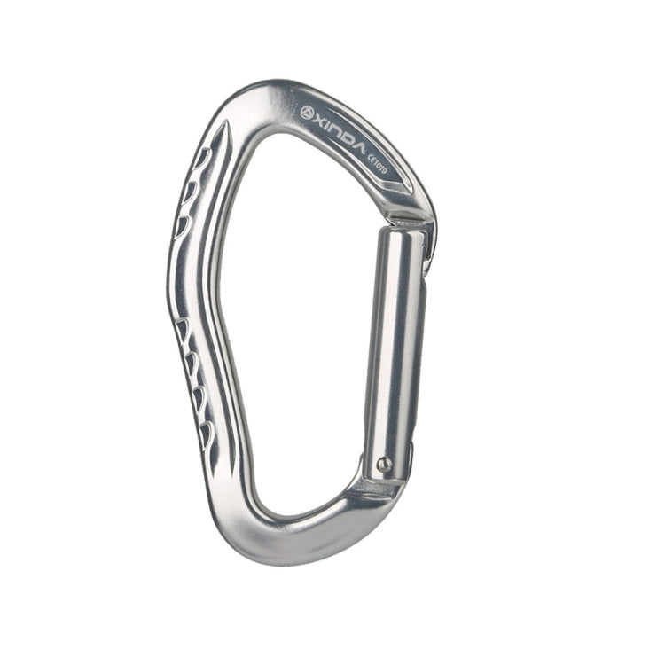 XINDA 22KN Rock Climbing Straight Quickdraw Spring-loaded Gate Buckle Aluminum Carabiner