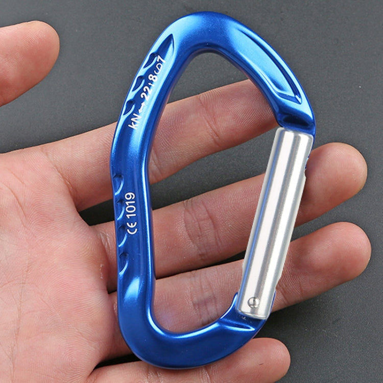 XINDA 22KN Rock Climbing Straight Quickdraw Spring-loaded Gate Buckle Aluminum Carabiner