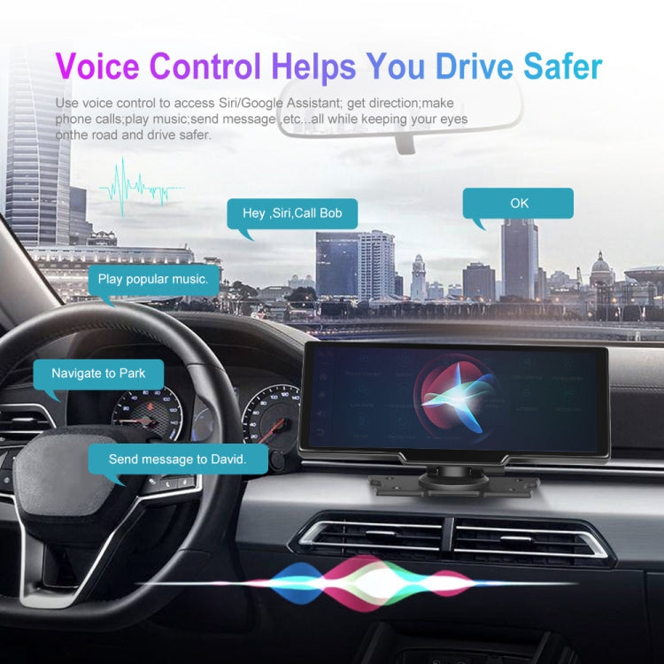 A3073 HD Wired 9.3 Inch 1 To 1 Smart Player With Wireless Carplay Two-way Video Split-screen Display, A3073 9.3 Inch