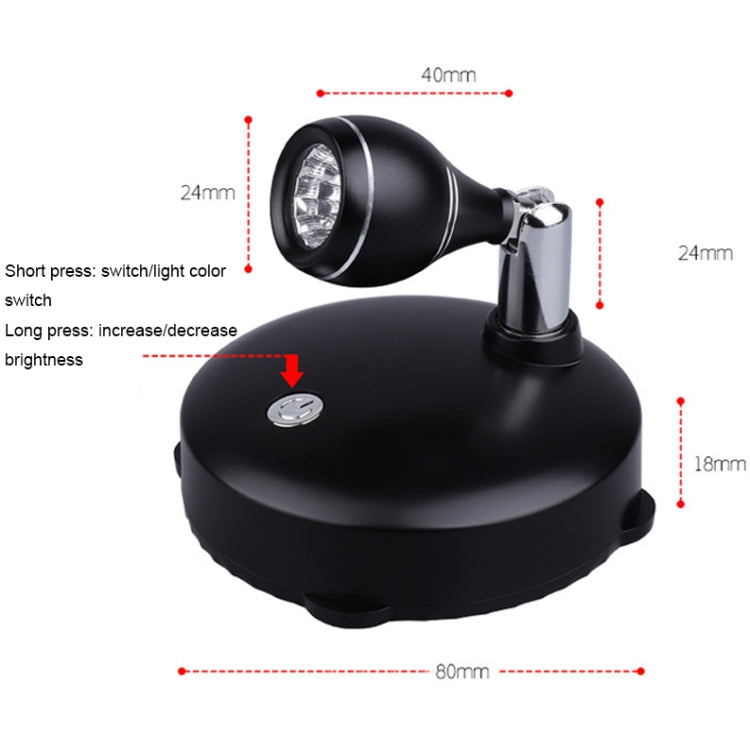 TL006-SIN Jewelry Art Exhibition USB Charging Decorative Wall-mounted LED Spotlights, Charging with Remote Control