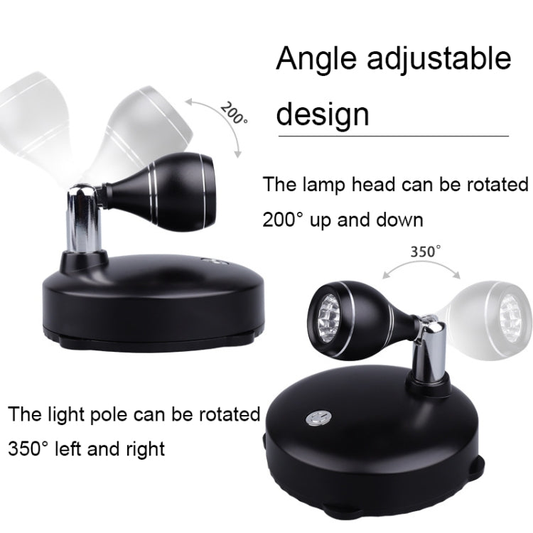 TL006-SIN Jewelry Art Exhibition USB Charging Decorative Wall-mounted LED Spotlights, Charging with Remote Control