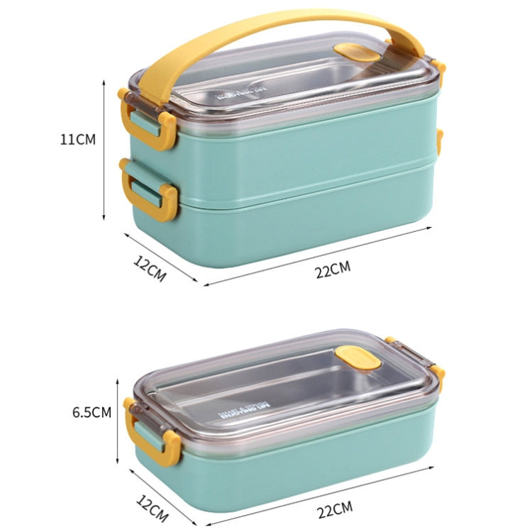 Large Capacity Refillable 304 Stainless Steel Insulated Lunch Box, 800ml (Pink), 800ml (Green), 1.6L (Blue), 1.6L (Pink), 1.6L (Green)