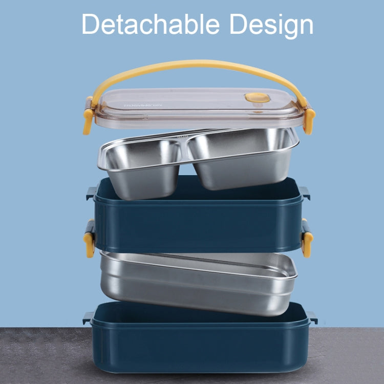 Large Capacity Refillable 304 Stainless Steel Insulated Lunch Box, 800ml (Pink), 800ml (Green), 1.6L (Blue), 1.6L (Pink), 1.6L (Green)